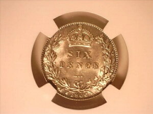 �C�M���X 1906�N 6�y���X�A�����E�X�^�[�����O�V���o�[�R�C�� NGC MS64 #0680