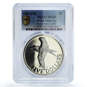 �C�M���X�̃��@�[�W������ 5�h�� ���C�����^�[���o�[�h KM-30 MS69 PCGS CuNi �R�C�� 1981�N