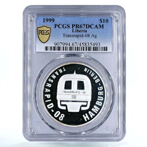 ���x���A 10�h�� �g�����X���s�b�h-08 �S�� PR67 PCGS ��� 1999�N