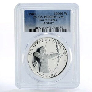 �؍� 10000�E�H�� �\�E���I�����s�b�N�V���[�Y �A�[�`�F���[ PR69 PCGS ��� 1987�N