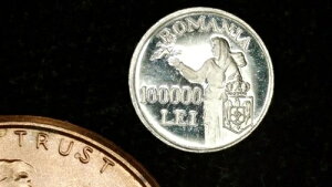 �~�j�`���A�R�C�� 1946�N ���[�}�j�A 100000 LEI �v���[�t �X�^�[�����O�V���o�[����