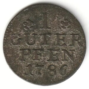 1786�N �h�C�c���B �v���C�Z�� �O�[�^�[�E�v�t�F�j�b�q �� 14mm ��������