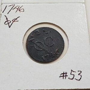 �I�����_ �I�����_ �R���j�A�� VOC Duit 1746 WestfriesLand NewYork Penny #53