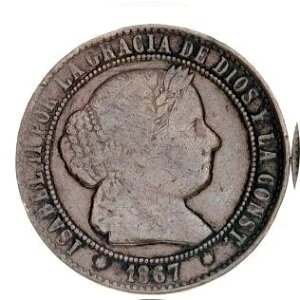 �X�y�C�� 1867 2-1/2 Centimos de Escudo #5481 90 �x�_�C�X��]