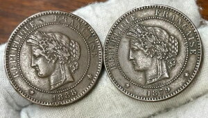 1879 & 1888 �t�����X 10 �T���^�C�� 2 �R�C�� ���b�g���ǂ����