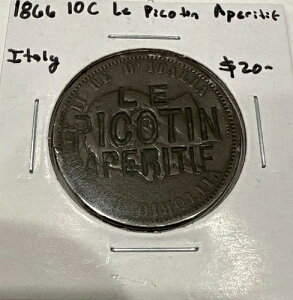 1866 10 �Z���e�V�~ �C�^���A 10C �� �s�R�^�� �A�y���e�B�t �J�E���^�[ �X�^���v