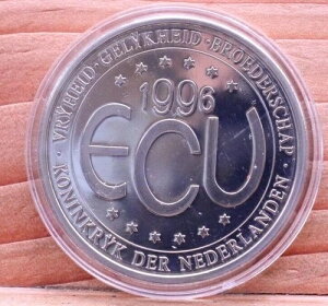 ���[���b�p 1996 ECU �R�C�� �R�j���N���N �f�� �l�[�f�������f�� 40mm 26.7g �v���[�t (GR)