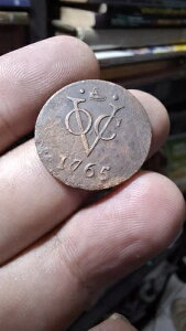 �I�����_�̃l�[�f�������g�A���n VOC Duit 1765 WestfriesLand �h�b�g���� Nice �R�C�� a.126
