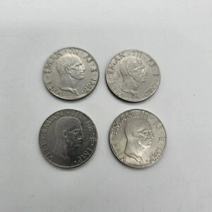 1939-1940�N �C�^���A 50 Centesimi �R�C�� 4���Z�b�g