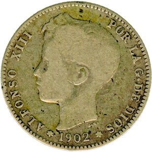 �� �X�y�C�� ? 1�y�Z�^ 1902 SMV ? �A���t�H���\13�� �� �V���o�[ (.835) �� KM#706 Cal#64 ��C4809