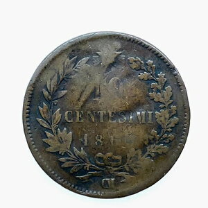 �C�^���A 1860�N�`�H OM 10 CENTESIMI ���R�C�� KM# 11.2 ���A�B