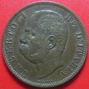 �C�^���A 1894-BI B/I 10 CENTESIMI �o�[�~���K�� �ו��܂ł���������C�^���A�Y�� 10gr 30mm