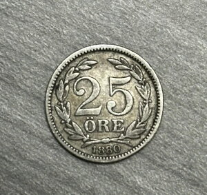 1880 EB �X�E�F�[�f�� 25 Ore Oscar II KM#739