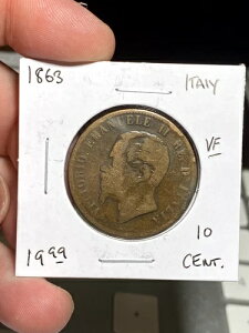 1863 �C�^���A 10 Centesimi