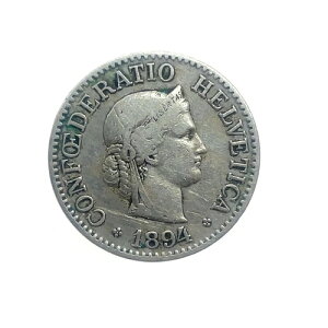 �X�C�X - 1894�N B 10 ���b�y�� - ��/�j�b�P���ݕ� - KM# 27