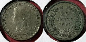 �I�����_ 1897�N 25�Z���g - �E�B���w���~�i KM-115 �V���o�[ (.640) VF #100 - �č��̔���