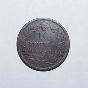 1866 N�A10 Centesimi Italy ���ɉ��l�̍������B���e�[�W�R�C��