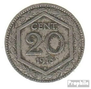 �C�^���Akm-no. 58 1919 ������ ���j�b�P�� 1919 20 Centesimi Crest�A?berpr?gung de