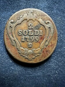 �C�^���A - GORIZIA 2 Soldi Gorizia armes de la ville 1799 �V�������j�b�c - S