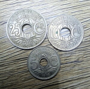 �t�����X - 1918 - 5 + 10 +25 �T���^�C�� - ���m�O���� R F - 3 �R�C�� ���b�g