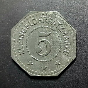ND(1908?) Eitorf 5 Pfennig Kleingeldersatzmarke Schoeller'sche Kammgarnspinnerei