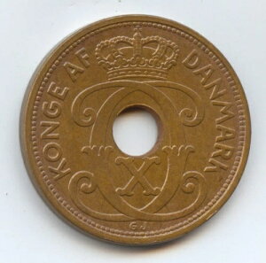 �f���}�[�N 1937 5 �I�[�� (#1230) Nice Unc.