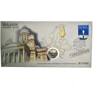 [#381829] �R�C���A�t�B�������h�A1 ���[���A2005 �N�AEnveloppe philat?lique numismatique�AMS(6)