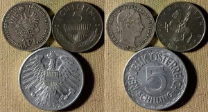 �I�[�X�g���A�F���b�g3�R�C��1/4 Fl 1862A XF-;5 Sch 1969 Proof;5 Sch 1952 XF-AU IR3837