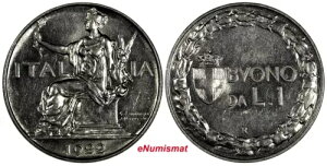 �C�^���A ���B�b�g���I �G�}�k�G�[�� 3 �� 1922 R 1 ���� 1 �N�^ aUNC KM# 62 (20 352)