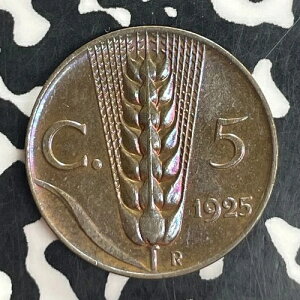 1925�N�C�^���A�� 5 Centesimi ���b�g�ԍ�T8201 ���i���I�������F���I