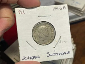 1943�N �X�C�X 20���b�y���R�C�� ��ԗǍD �����l