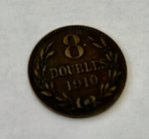 1910�N�u�K�[���W�[�v�p��u8�̓�d�v�R�C�� ���̒��ɏc���ɕ���3���̃��C�I��/�u�K�[���W�[�v