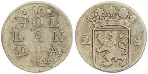 �I�����_ / �I�����_ - 2 Stuivers 1755