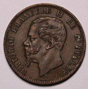1863 �C�^���A 10 �Z���e�V�~ �R�C�� ���B�N�g�� �G�}�k�G�� 2 �� KM# 11