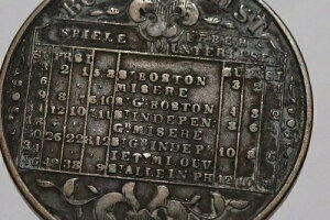 ?? ???? �h�C�c �{�X�g�� �z�C�X�g �g�[�N�� 1860�N�� MARKE �^�J 24mm B88 #Z5383