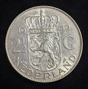 �I�����_ 1959 2-1/2 �O���f�� KM# 185 �N���[�j���O�ς� #004 #18B