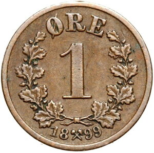 �m���E�F�[ - �I�X�J�[ 2 �������B - �R�C�� - 1 Ore Oere 1899 - Kongsberg - �ۑS!