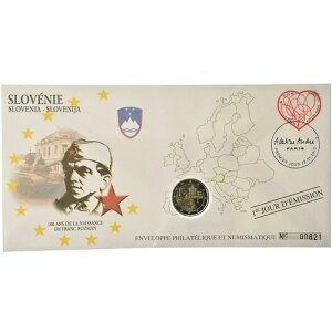 [#487314] �X���x�j�A�A2 ���[���A2011 �N�AEnveloppe philat?lique numismatique�AMS(63)