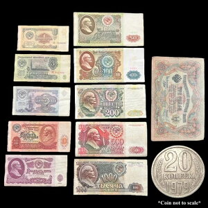 1905-1992 �\�A CCCP �R�C�������� ���V�A 1-1000 ���[�u�� �\�r�G�g�ʉ�