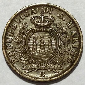 希少 1936-R サンマリノ 5 Centesimi KM#12 ほぼ未使用 今すぐ購入!