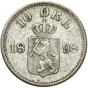 �m���E�F�[ - �I�X�J��2�� - �R�C�� - 10 Ore Oere 1898 ? - �V���o�[ - ��ԗǍD!