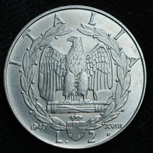 2 Livres Non Magnetic 1940 Kingdom D'Italia