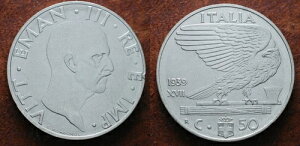 50�Z���gXvii Leggernmente Magnetic to The Border 1939 Kingdom D'Italia