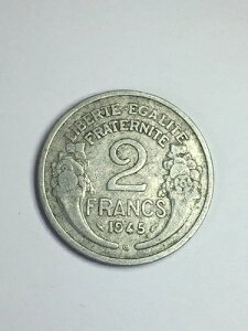 �t�����X 2 FRANCS Morlon Aluminium 1945 C