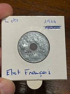 �t�����X 20�Z���g �^�C�v20 1944�N (10-21)