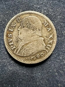 �o�`�J������ы��c�� 10 Soldi (50 Centesimi) Pie IX and XXIII 1868 �N ���[�}