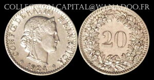 �X�C�X 20 RAPPEN 1924 �f���炵��