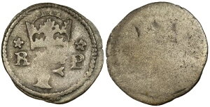 �{�w�~�A �t�F���f�B�i���h 1 �� 1521-1564 Uniface Schwarzpfennig VF #ME88023