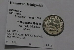 ?? ???? �h�C�c �n�m�[�o�[ 1/2 �O���b�V�F�� 1861 B �V���o�[ �V���[�v�ȃf�B�e�[�� B79 #Z8823