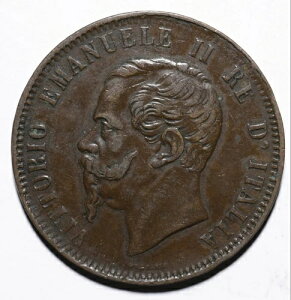 1867 �C�^���A Ten 10 Centesimi - ���B�b�g���I �G�}�k�G�[�� 2 �� - Lot 311